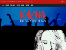 Tablet Screenshot of headliner-band.com